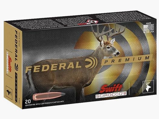 Federal Premium Swift Scirocco II .30-06 Sprg. 175GR 20 Patronen