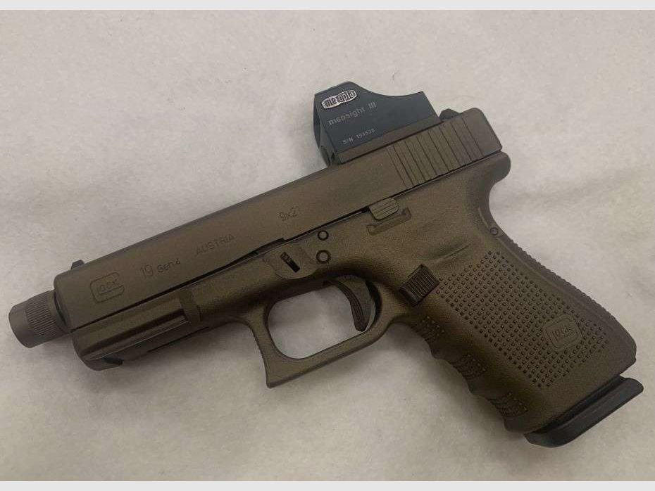 Glock 19 Gen4 FTO MOS Cerakote Custom + Meopta Meosight III Kal.9×21, Bild 1 von 6