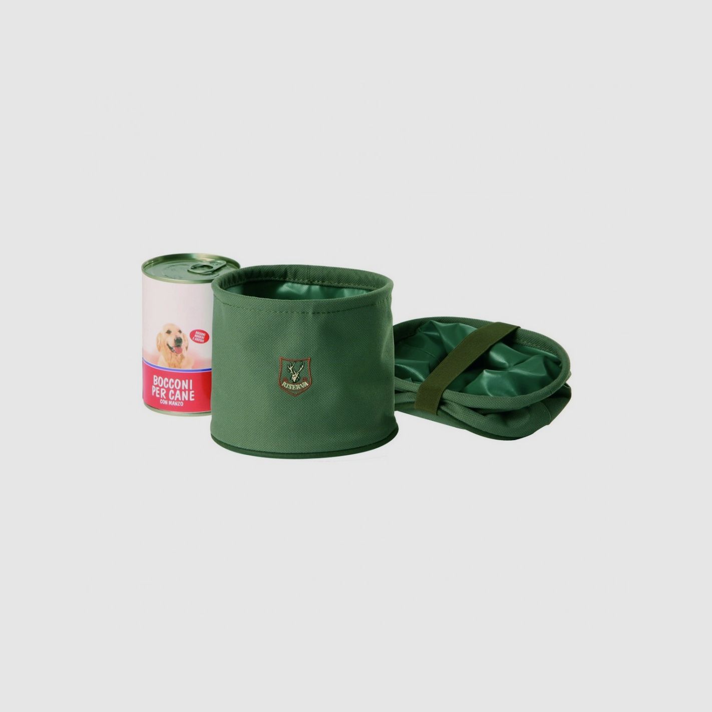 HUNDESCHÜSSEL AUS CORDURA UND PVC GRÜN R1731