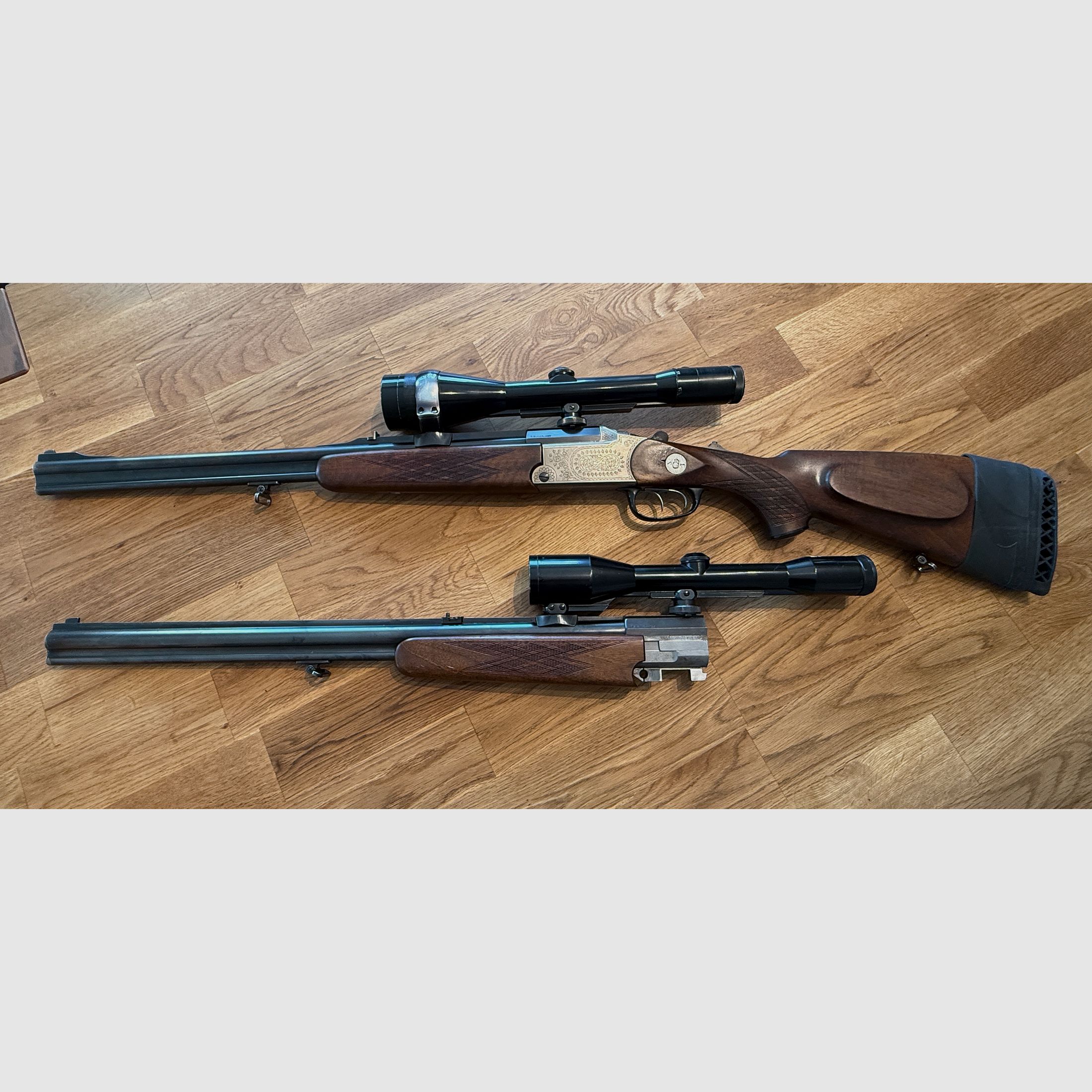 Blaser Bergstutzen z wymiennym lufą – 7×65R / .222 Rem + .22 WMR / 12/70