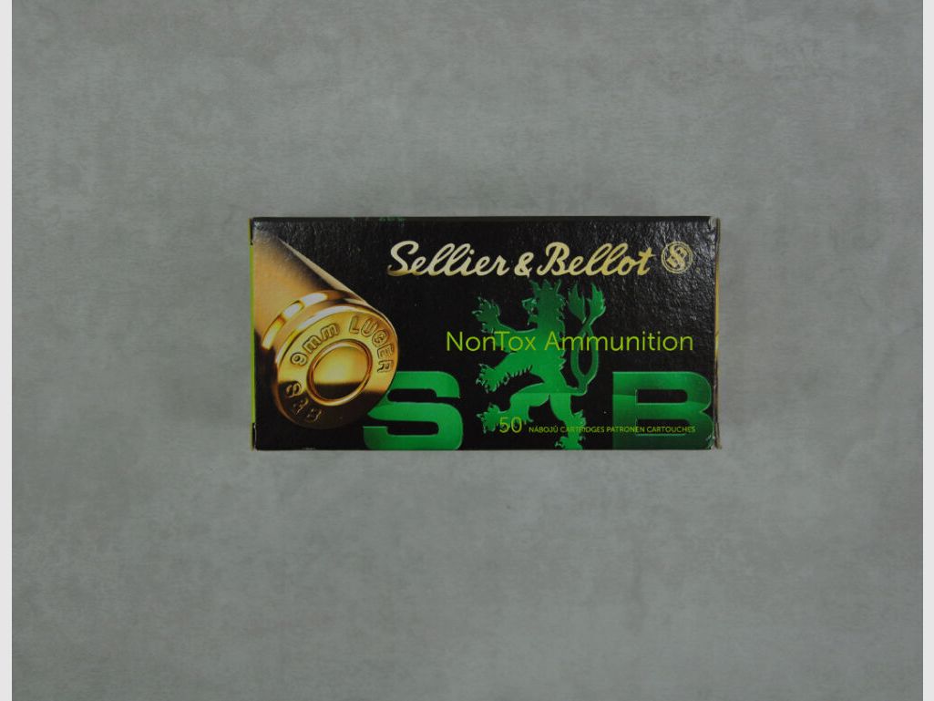 Sellier & Bellot TFMJ Nontox 9mm Luger 124gr *1000 Stück*