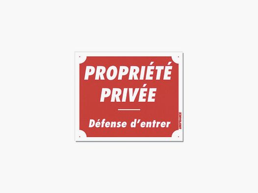 Bord "Privé Eigendom Verboden Toegang" - Aluminium - 30x25cm