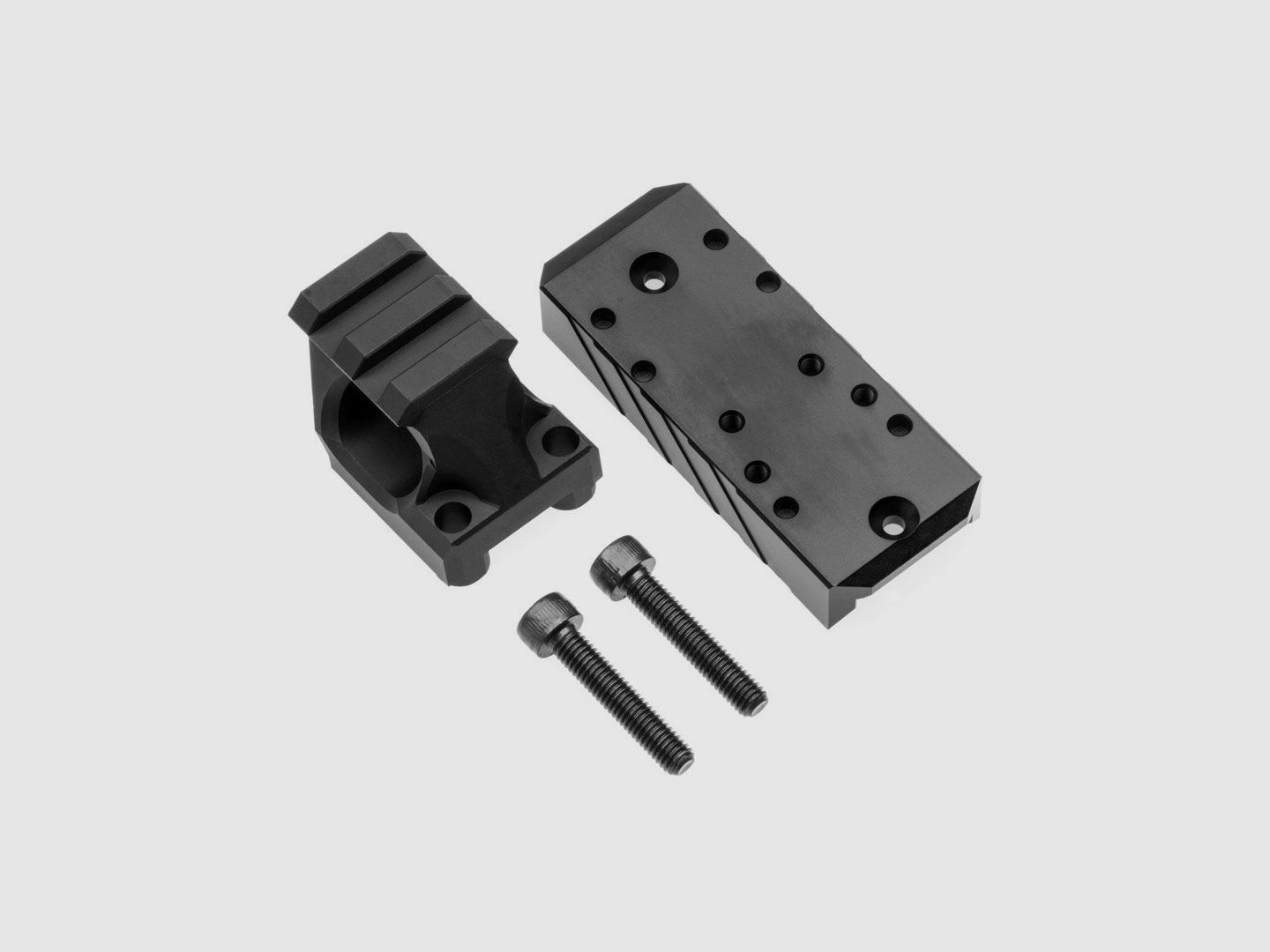 Bundle – RED DOT SIGHT MOUNT Rail + Buttstock Adapter - Optional for Carbine Version | CNC ALU | Black Anodized | Huben GK1 | RMR 3.0 | Doctor | RMSc