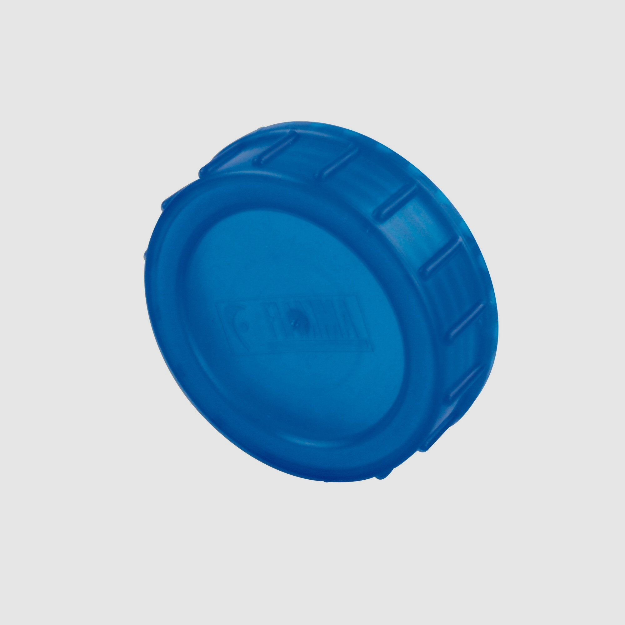 Screw cap and seal, blue, image 1 of 4