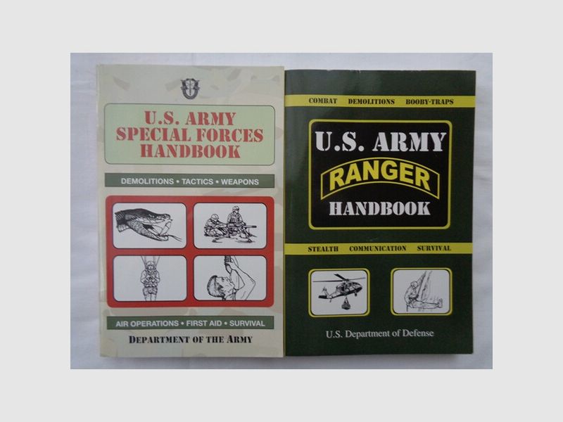 US Army Handbücher/Nachdrucke "Special Forces-" & "Ranger-Handbook", neuwertig