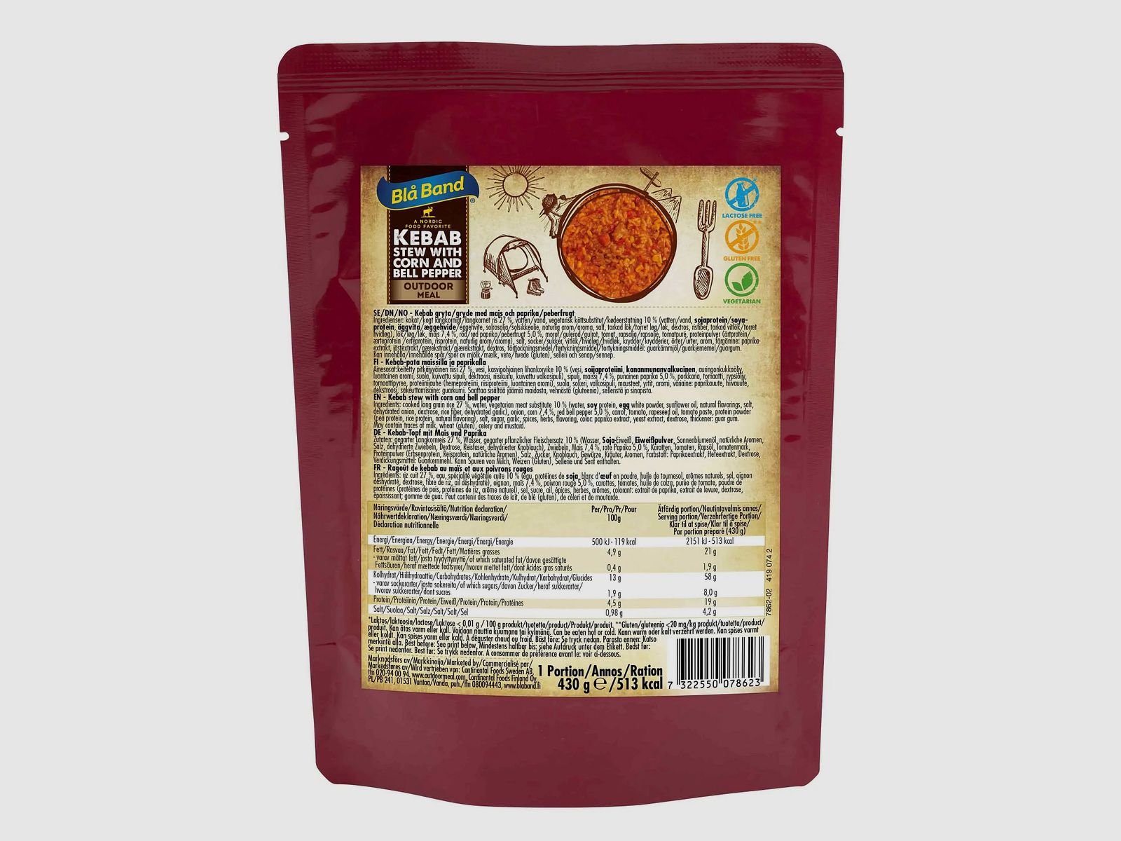 Bla Band Kebab Eintopf mit Mais und Paprika