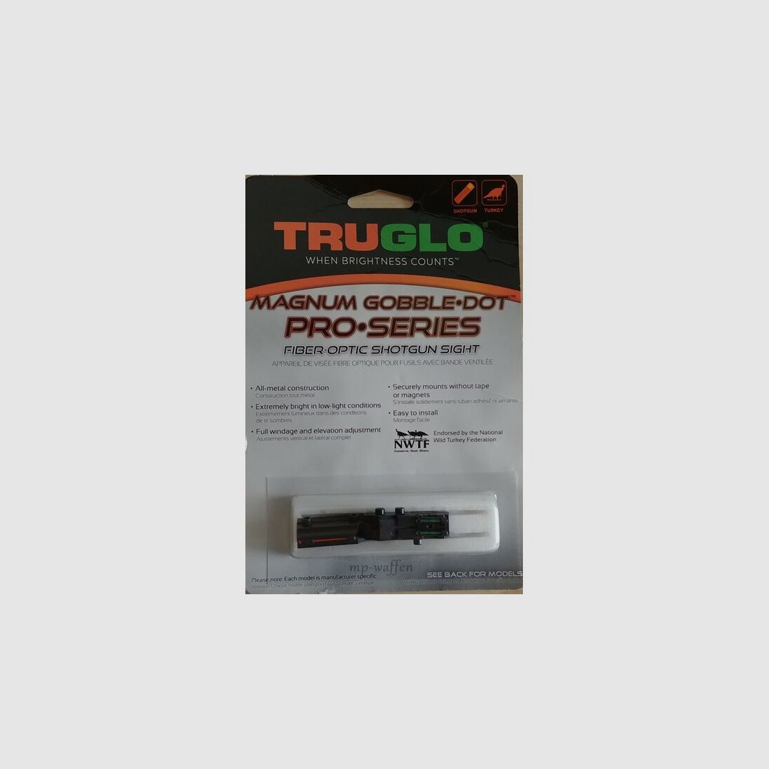 Glasfaservisier TRUGLO TRU-POINT XTREME & TRUGLO MAGNUM PRO SHOTGUN SIGHT SETS