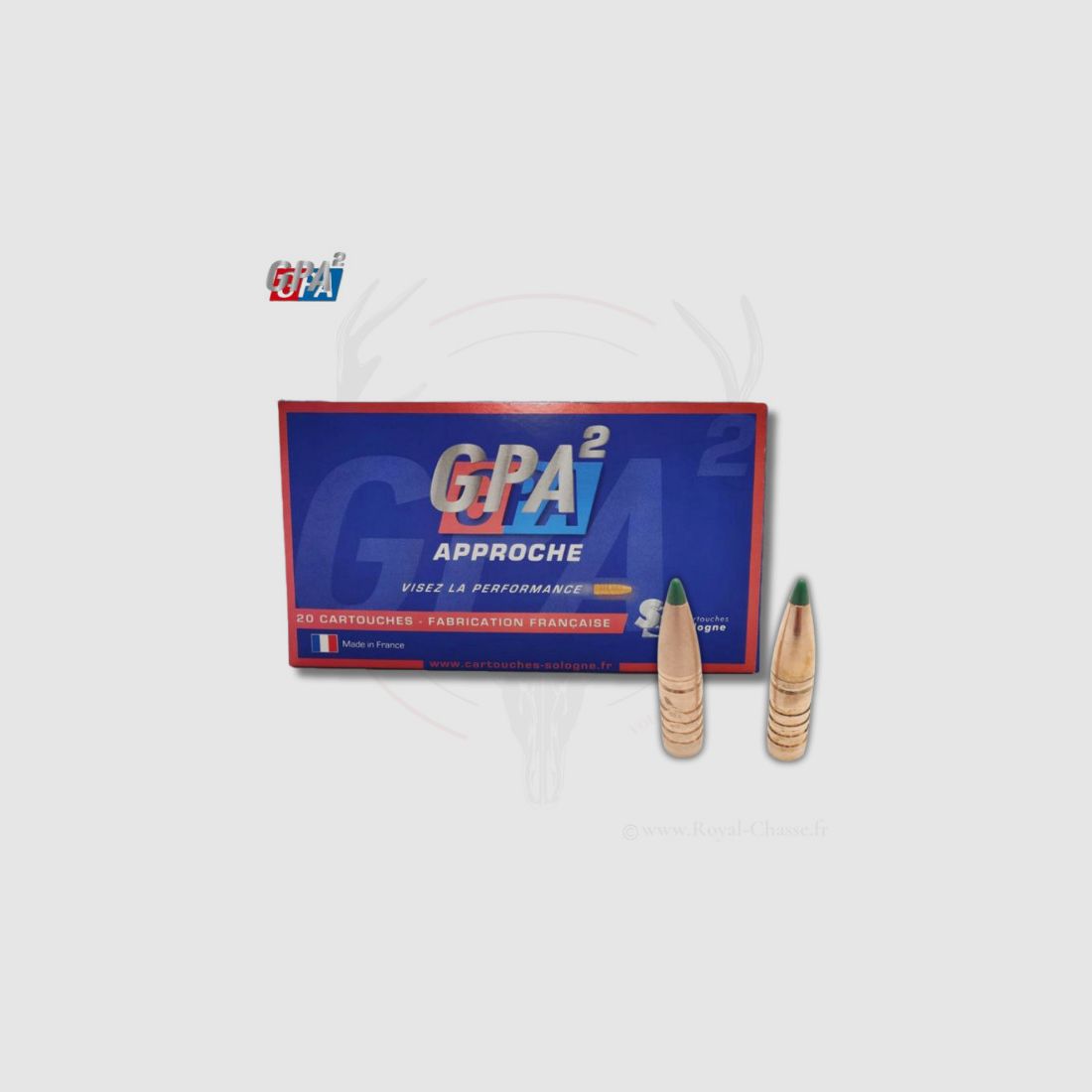 20 balles GPA² Cal.300WM 168GRS 10,9g SOLOGNE, image 1 sur 3