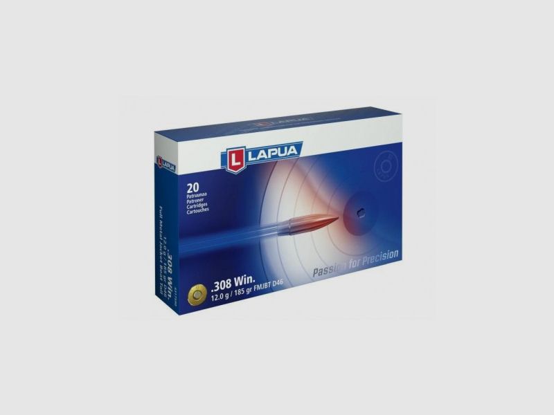 Munizioni Lapua .308 W FMJ 12 g, immagine 1 di 2