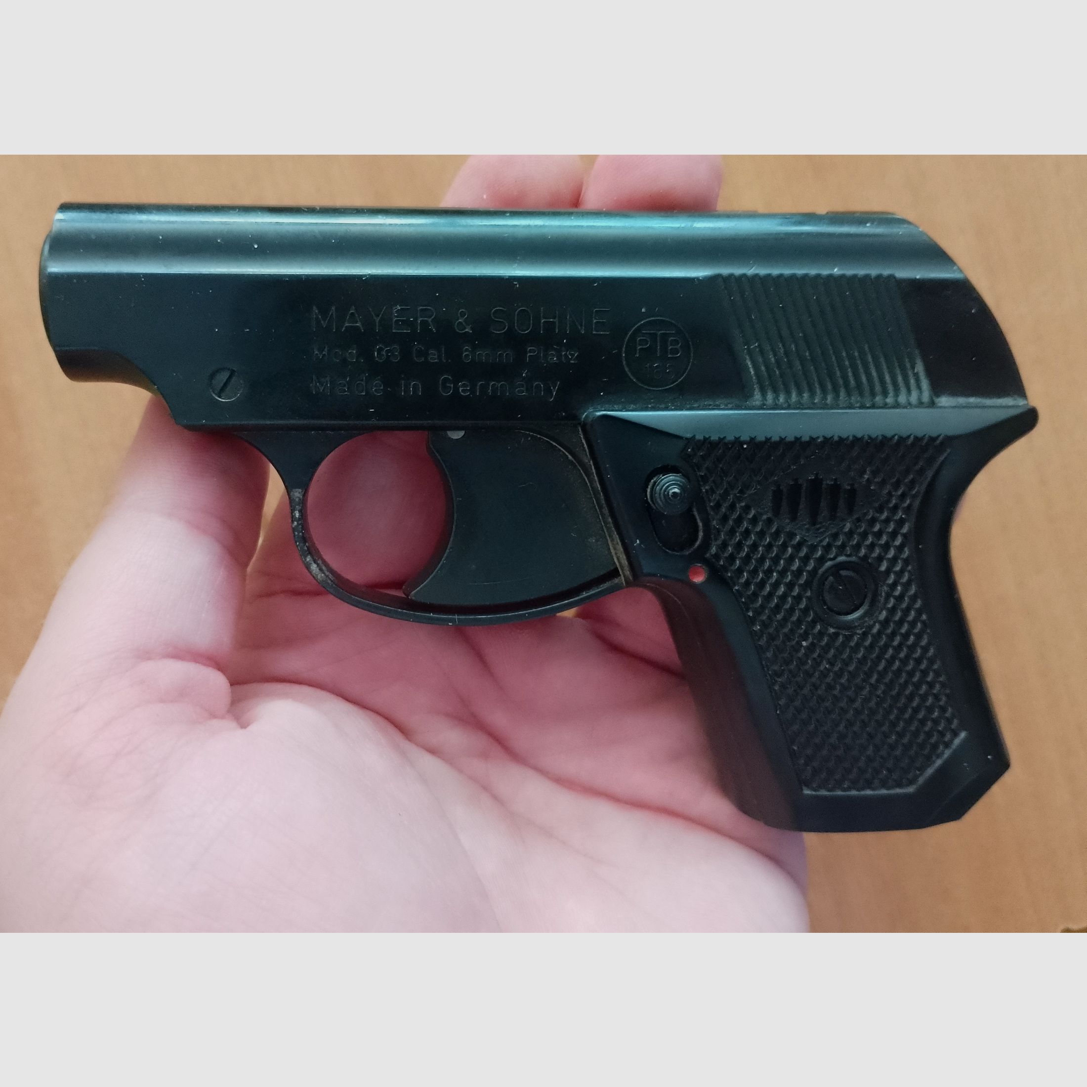 Seltene Mayer & Söhne G3 im Kaliber 6 mm Knall/ PTB 165
