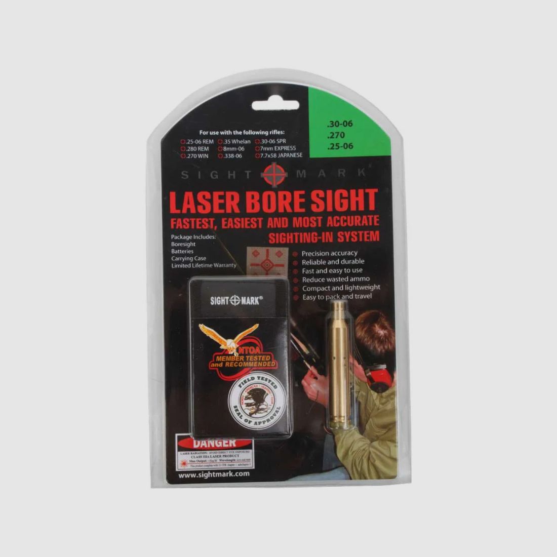 Sightmark laserowy przyrząd do ustawiania przyrządów celowniczych .30-06 / .270 / .25-06, zdjęcie 3 z 3