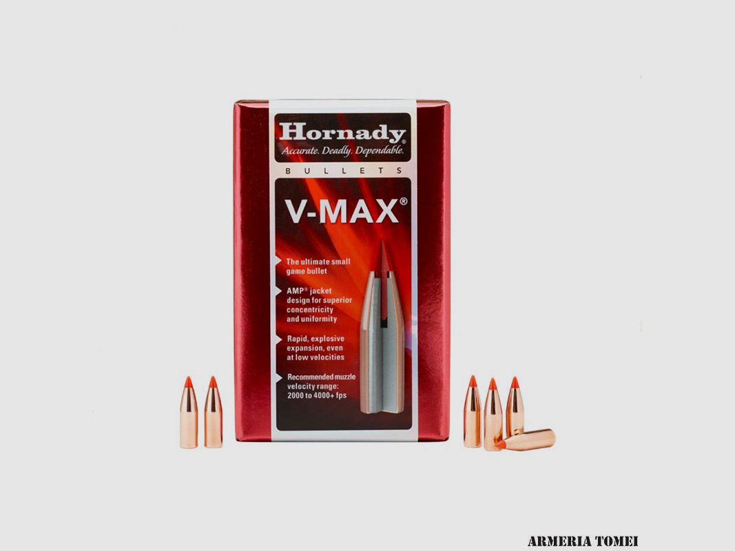 HORNADY – BULLE – 6MM .243″ 65GR V-MAX (100PCS) -22415