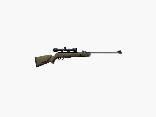 Pack Druckluftbüchse Gamo BIG CAT 1000E Barricade Kal. 4,50mm Kunststoff 19,9J + Zielfernrohr 4X32 WR