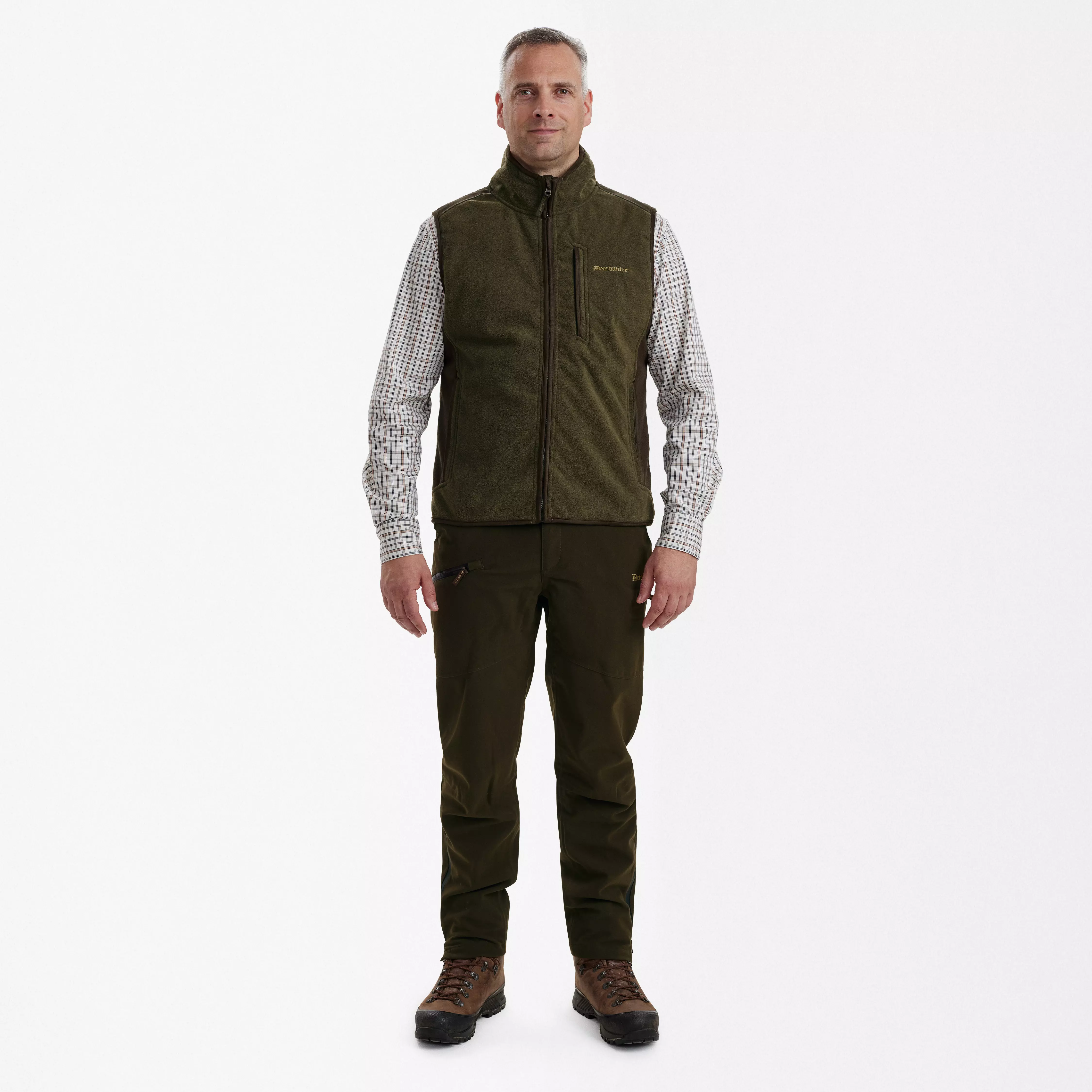 Gamekeeper – gilet in pile accoppiato, Graphite Green Melange, immagine 3 di 5