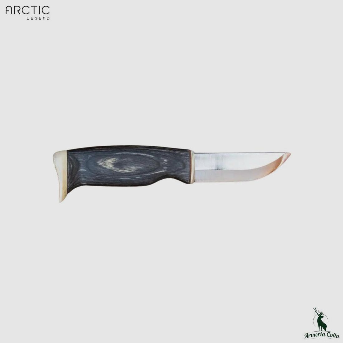 Arctic Legend Messer mod. Hunter Lama SS 9 cm imp. Schwarzholz, Bild 1 von 2