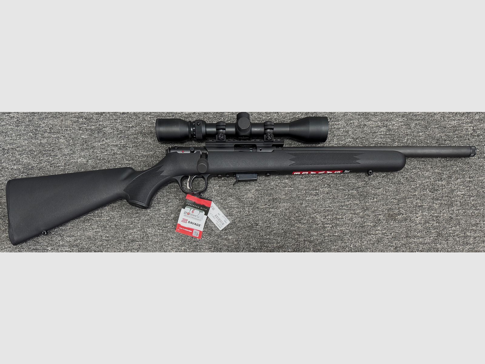 Savage 93R17 .17 HMR, Mündungsgewinde, Picatinny, 3-9x40