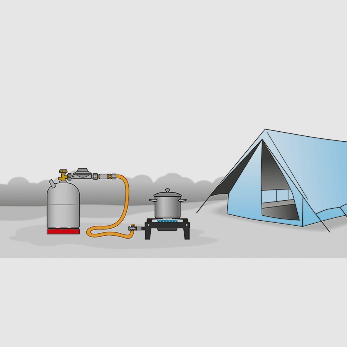 Régulateur de basse pression pour cartouches de gaz, image 1 sur 3