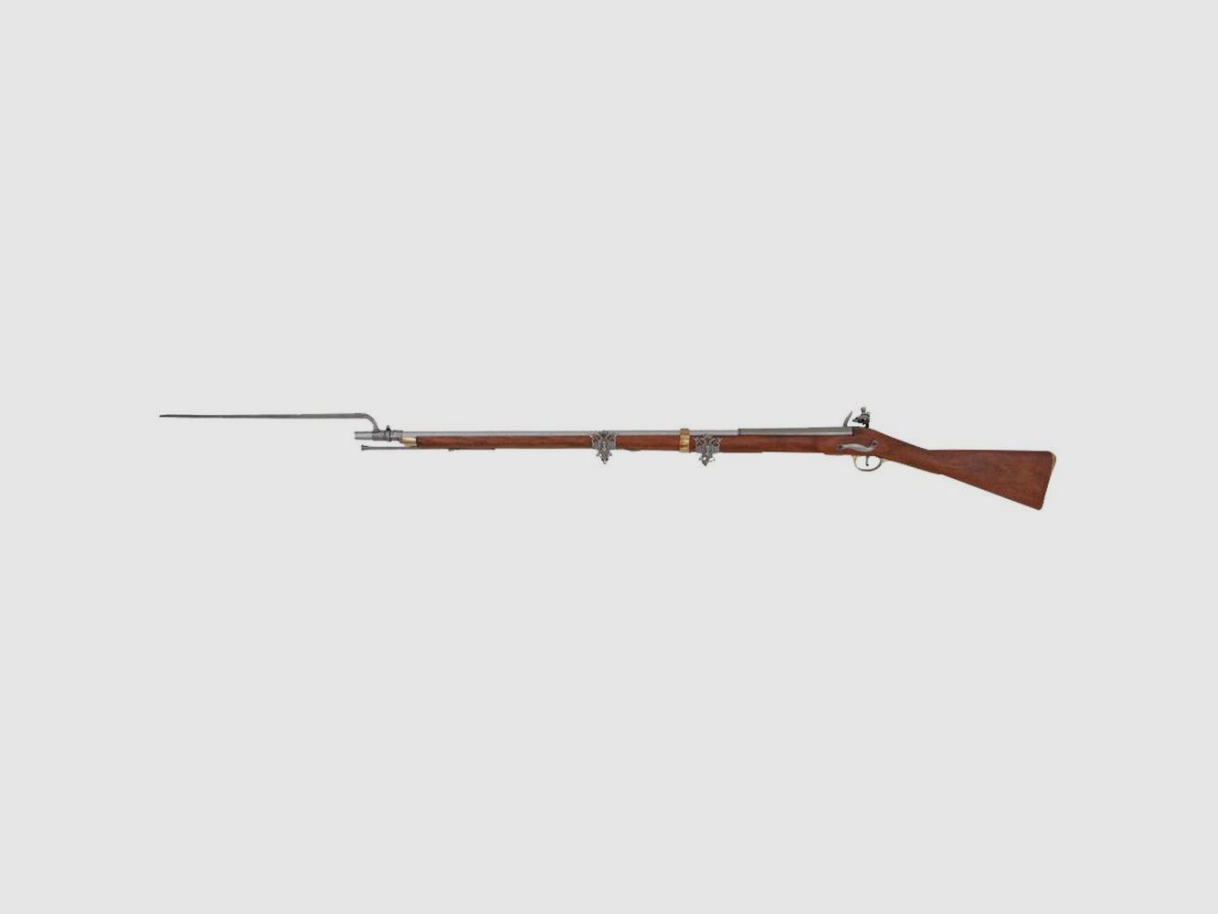 Replica Decorativa Denix Moschetto Brown Bess 1722 - Finitura in Metallo e Legno - Dettaglio Storico Autentico, immagine 2 di 8