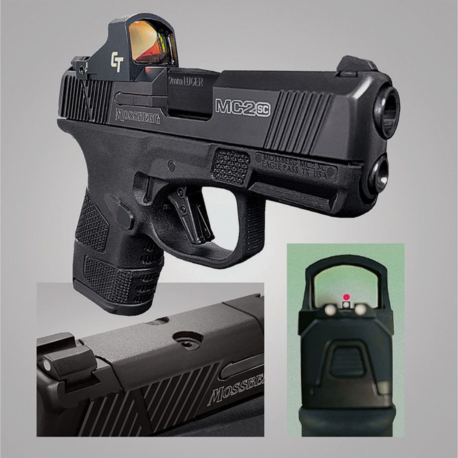 Mossberg MC2sc Optic-Ready Black 3.4" (4 inches) 9mm Luger