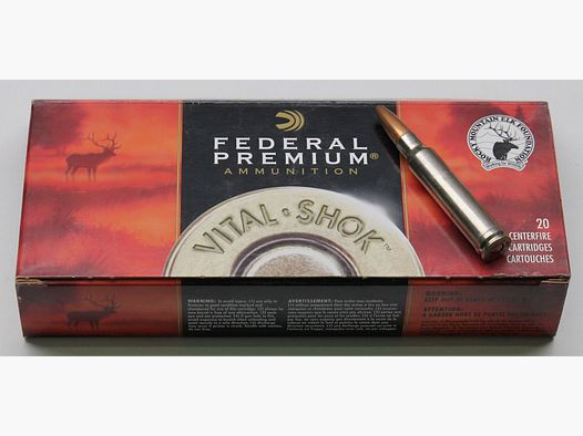 Federal Vital Shok 338 Win Mag 225gr Trophy Bonded Bear Claw Sonderpreis