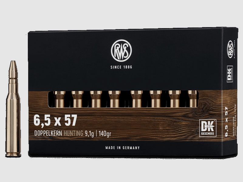 RWS 6,5x57 Doppelkern 9,1g - 140gr