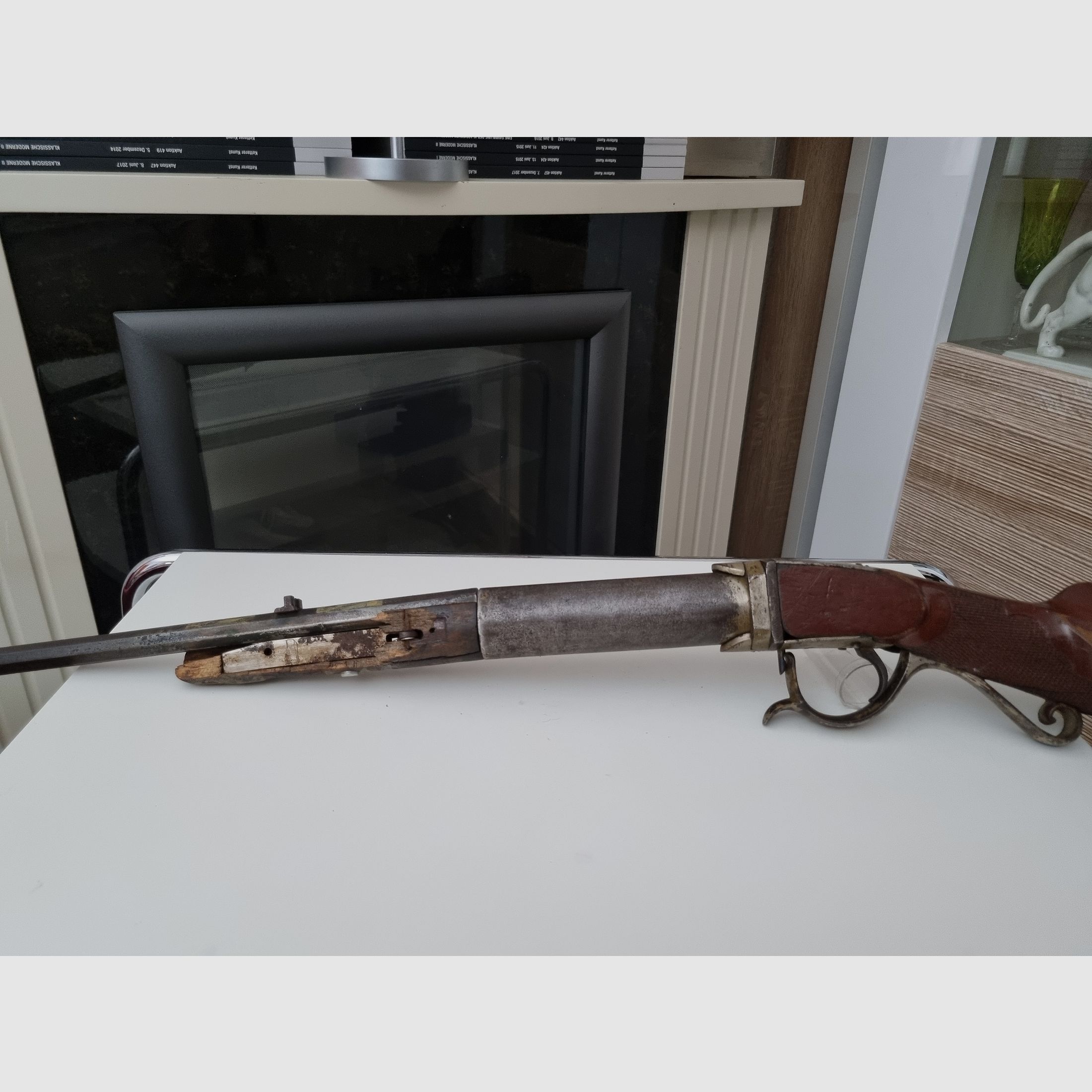 Antique air rifle presumably Oscar Wills