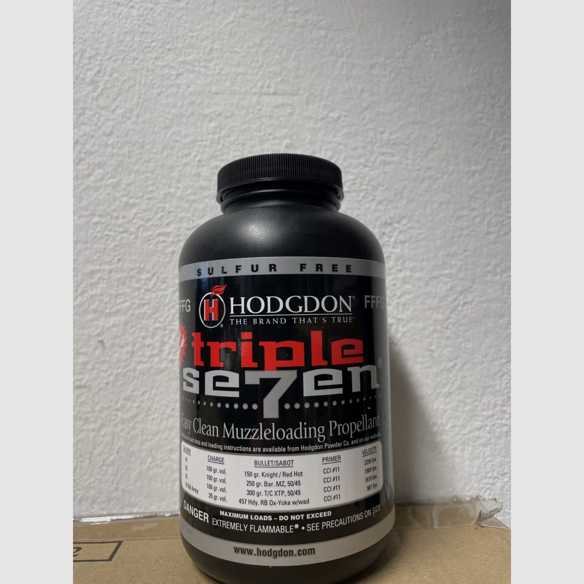 Hodgdon Triple Seven FFFG NC Pulver