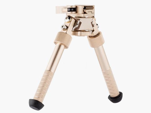 BO Manufacture RIS Tactical Metal Bronze Bipod - Adjustable Ball Joint - Stability and Precision on the Field