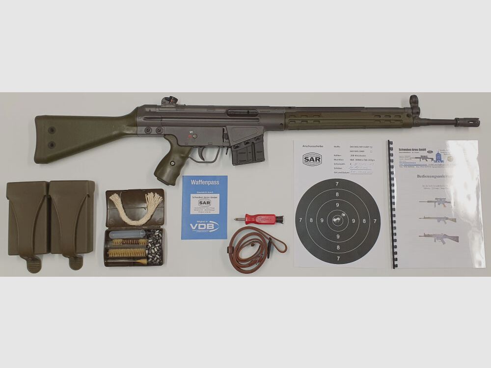 Schwaben Arms GmbH semi-automatisch geweer SAR M41 SPORTMATCH MF3 G3KT kaliber 308win. - GEMAAKT IN DUITSLAND - vergelijkbaar met HK41/G3