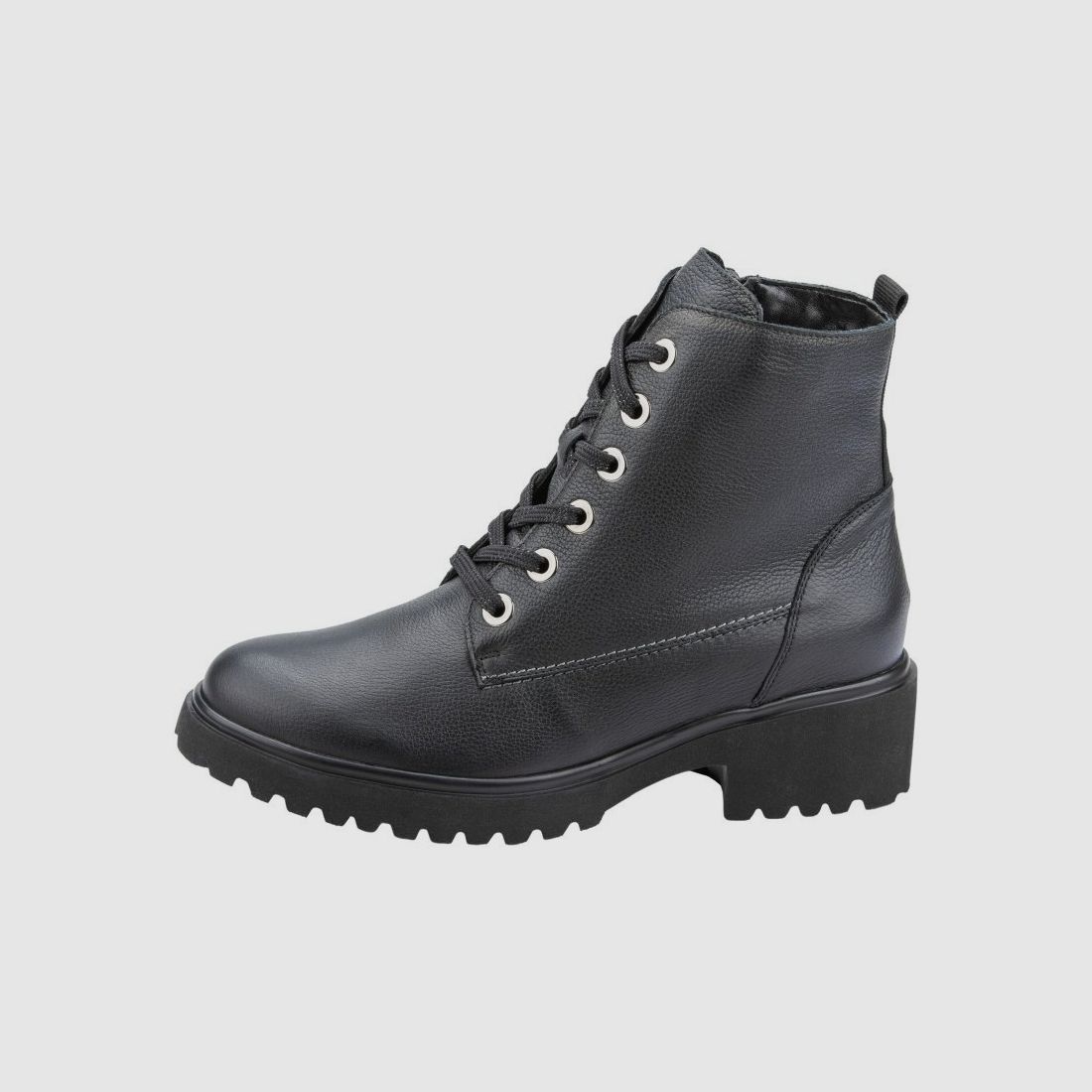 Waldläufer Damen Stiefelette H-Luise Schwarz 6 UK - 39,5 EU