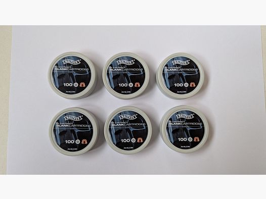 Cartucce a salve calibro 6 mm Flobert 600 colpi Walther