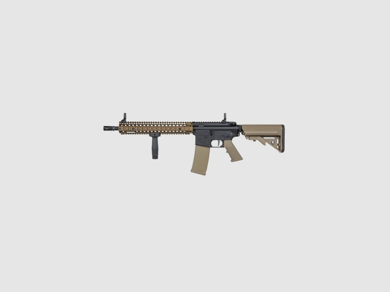 SA Daniel Defense® MK18 Block II (SA-P26 PRIME™ Aster II ETU BLDC™) Rifle Airsoft Libre a partir de 18 – Chaos Bronze -F-