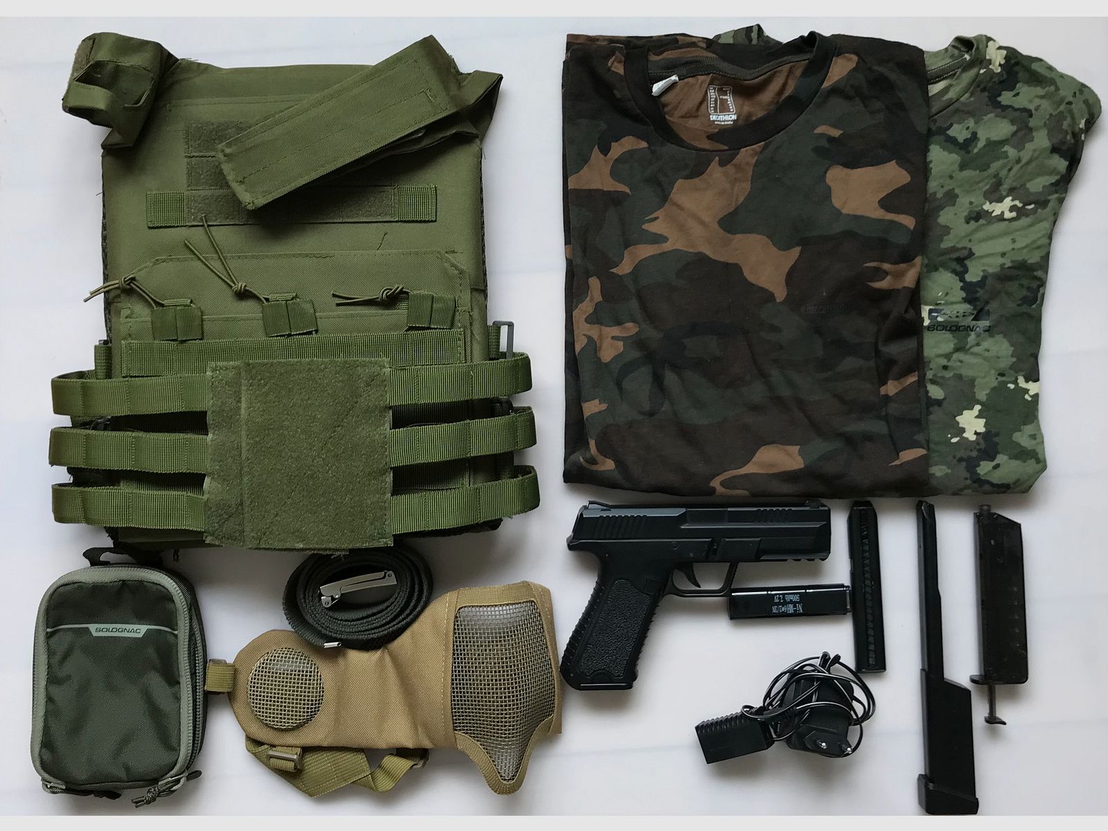 Softair Einsteiger-Set – Komplettausstattung mit 0,5J Pistole (nur an Ü18, kein Versand) – 150 € VB