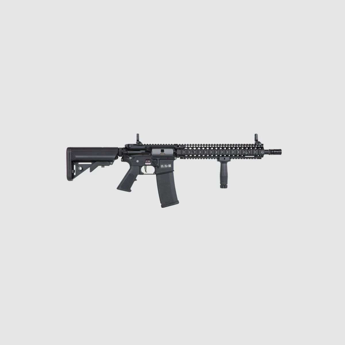 SA Daniel Defense® MK18 Block II (SA-P26 PRIME™ Aster II ETU BLDC™) Rifle Airsoft Libre a partir de 18 - Negro -F-