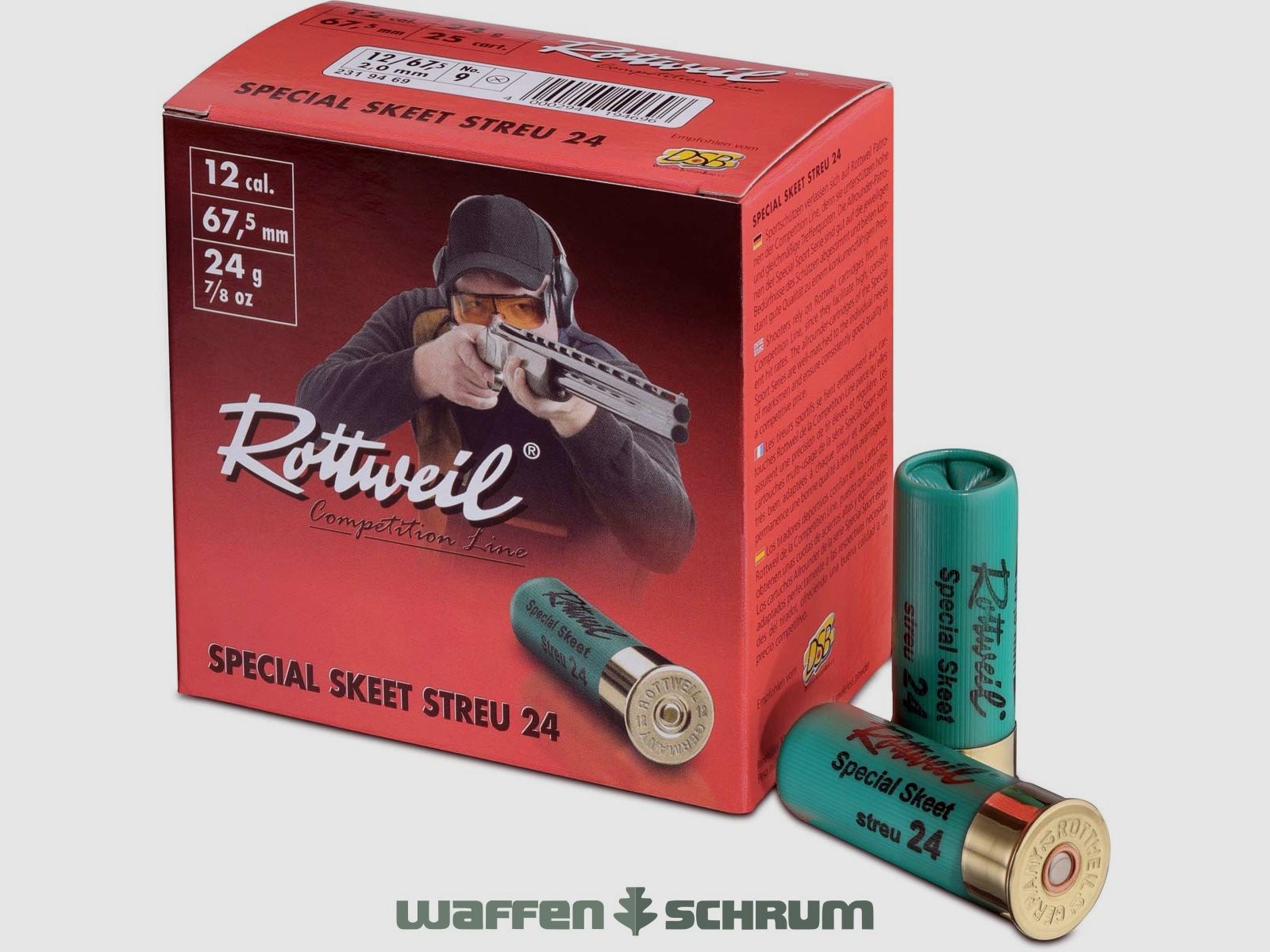 Rottweil 12/67,5 Special Skeet Streu 2,0mm -24g
