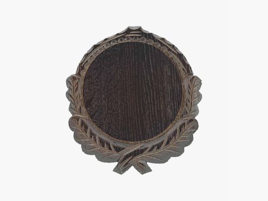 EUROHUNT Piastra Trofeo Cinghiale Intagliata 14 cm Rovere Scuro - Presentazione Cinghiale Giovane