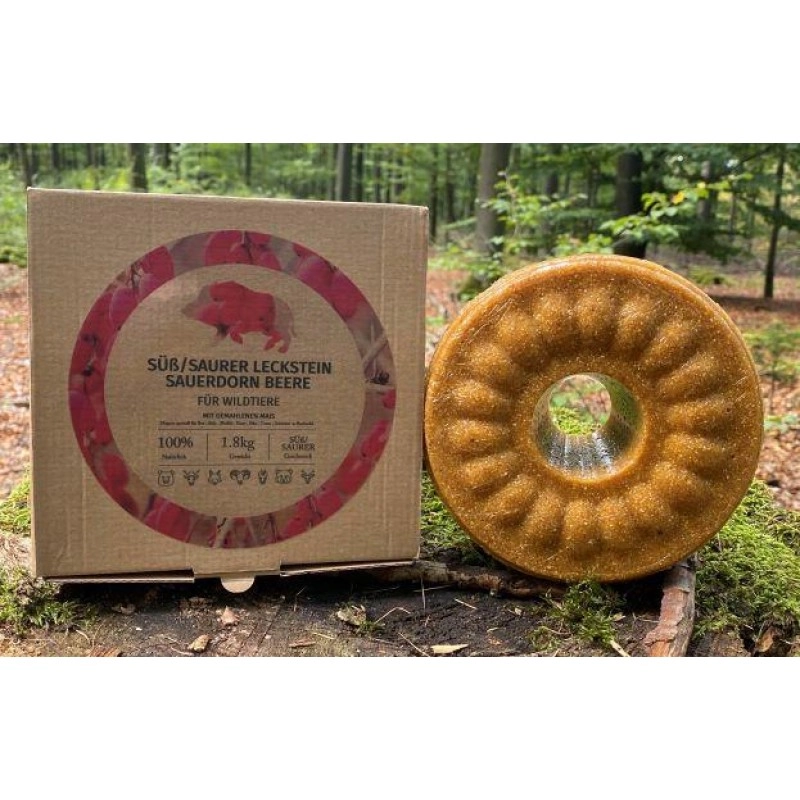 Wild lollipop lick stone sour thorn berry (sweet-sour) with ground corn