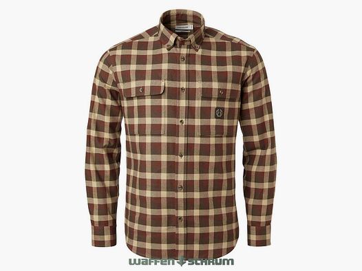 Camisa Chevalier Heron Flannel Suelo Marrón