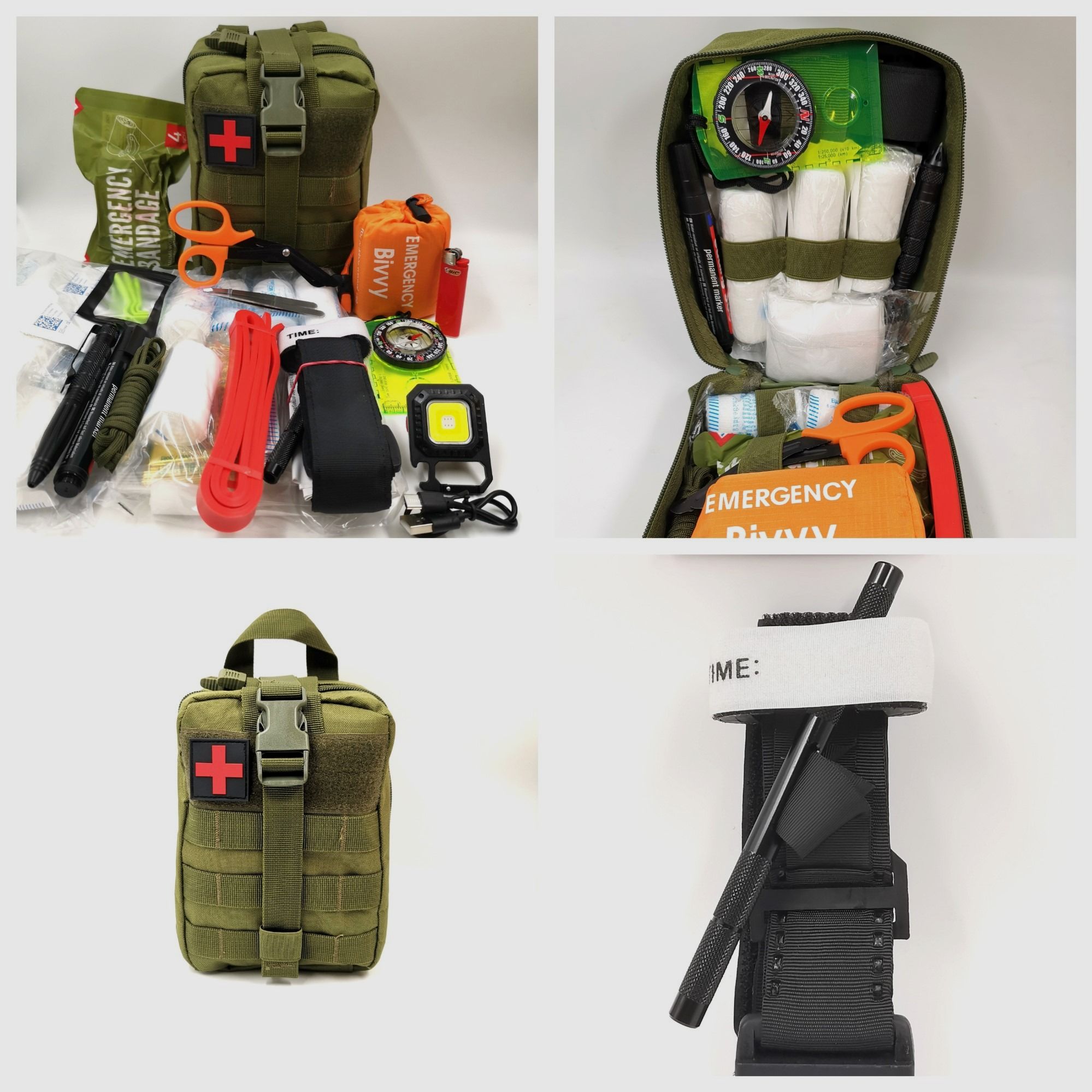 IFAK First Aid Kit Hochwertiges Outdoor Set Erste Hilfe Tasche Notfall-Trauma-Kit Verband Molle