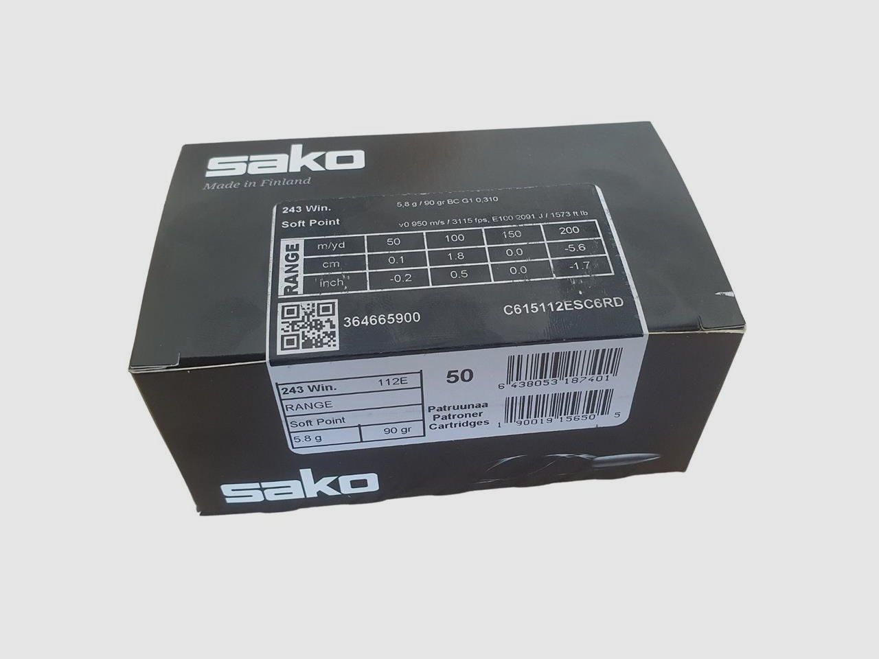 SAKO .243 Win. Range Gamehead 5,8g/90gr 50er Schüttpackung, Bild 1 von 2