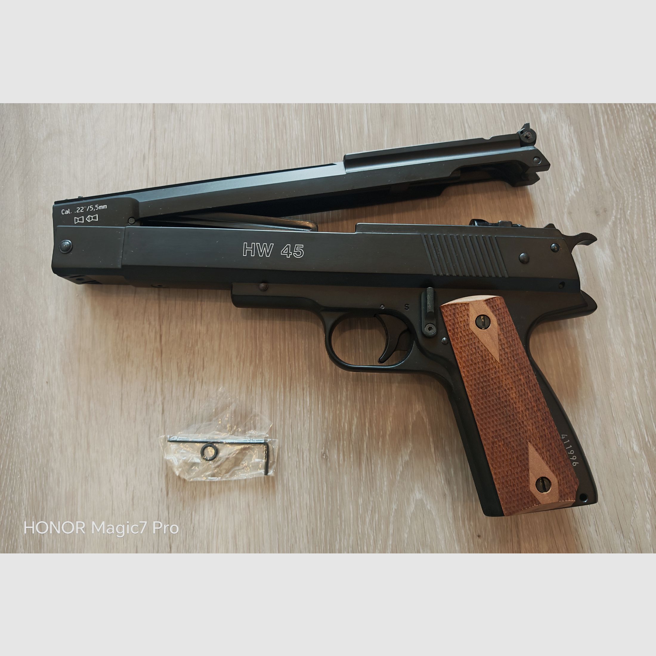 Weihrauch HW 45 pistolet à air comprimé 5,5 mm Diabolo comme neuf