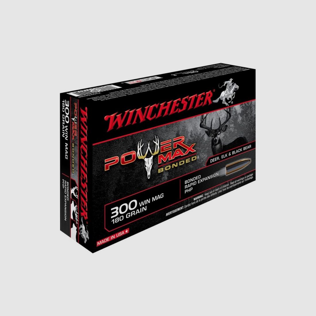 Winchester 300 Win Mag Power Max 180 gr Munition, Bild 1 von 8