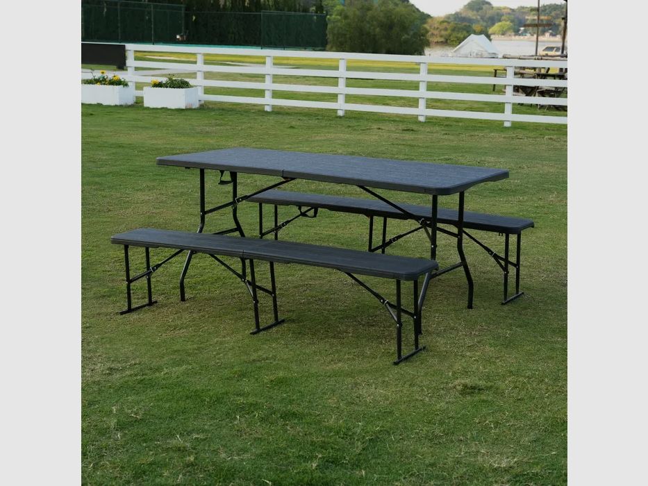 Mesa de camping NC1618 Nils Camp en antracita