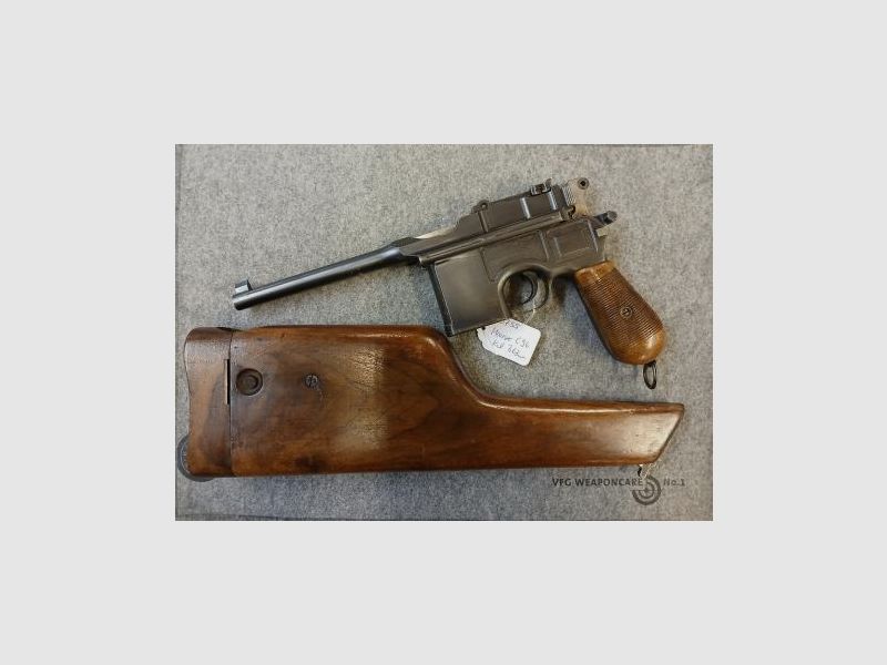Mauser C96, Kal. 7,63 Mauser, incl. Holster