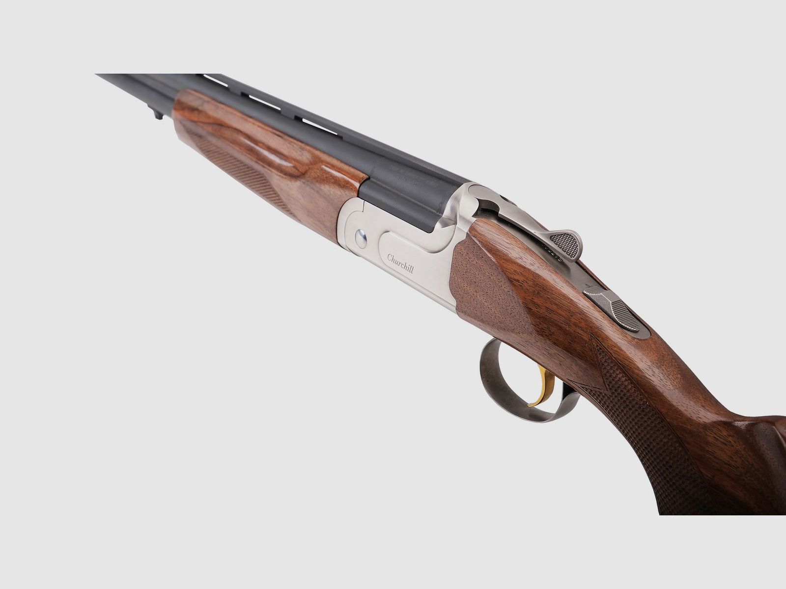 Akkar Churchill bascule argentée 12/76 - longueur de canon 71 cm fusil superposé, image 3 sur 3