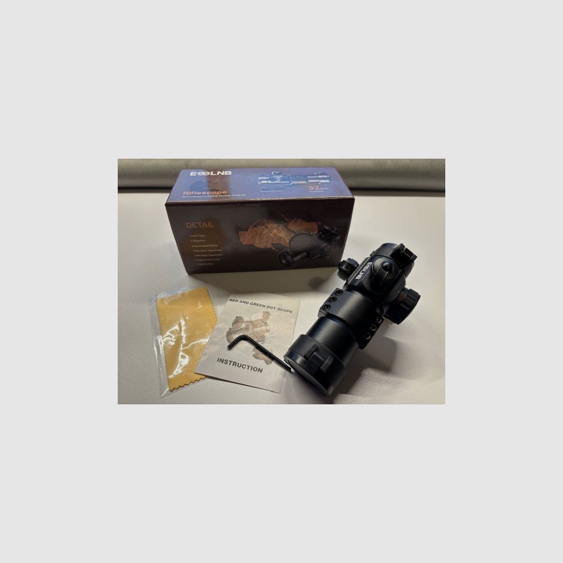 ESSLNB 30mm Red Dot - Red dot sight for Picatinny - Dot reticle - red/green