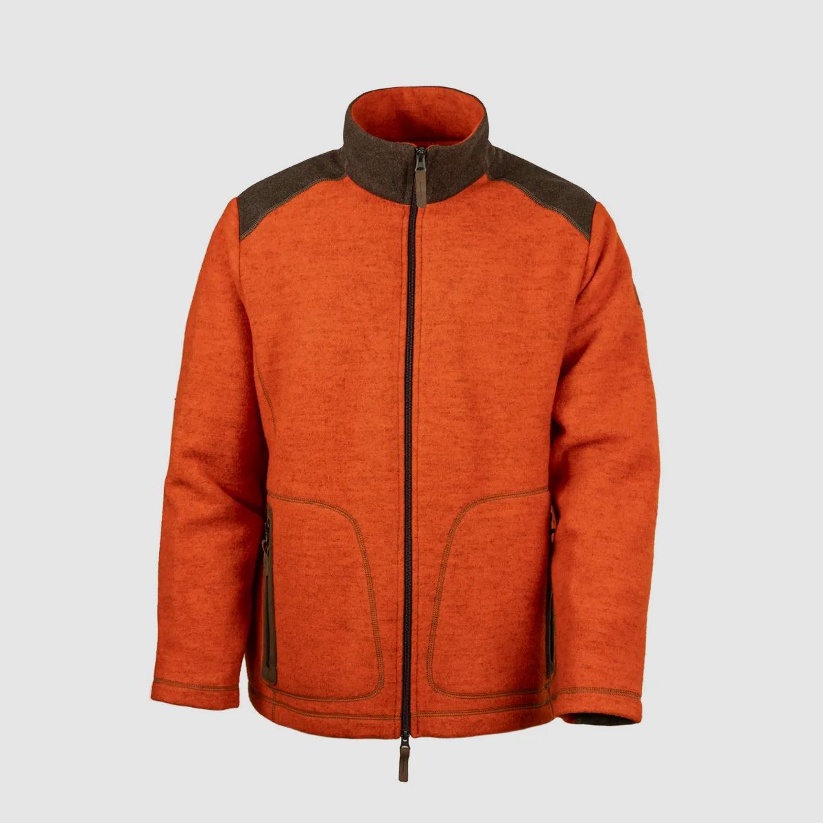 Loden-Fleecejacke "Urs" , orange