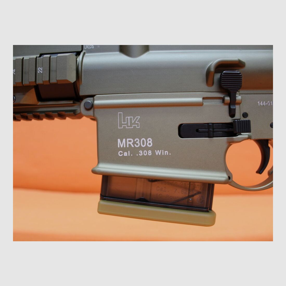 Angaben zur Produktsicherheit: Im Rahmen der EU-Verordnung sind wir verpfl Ha.Büchse .308Win Heckler&Koch/H&K MR308 A3 28 20" Lauf RAL8000, Gas-Piston-System HK417/G28