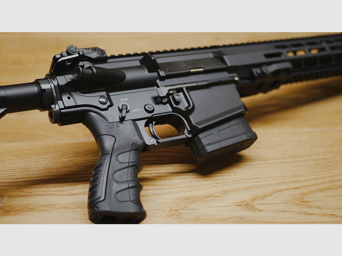 AR-10 Haenel CR308 16,65" / Déclencheur de match / Silencieux Ase Utra SL5i / Frein Borelock