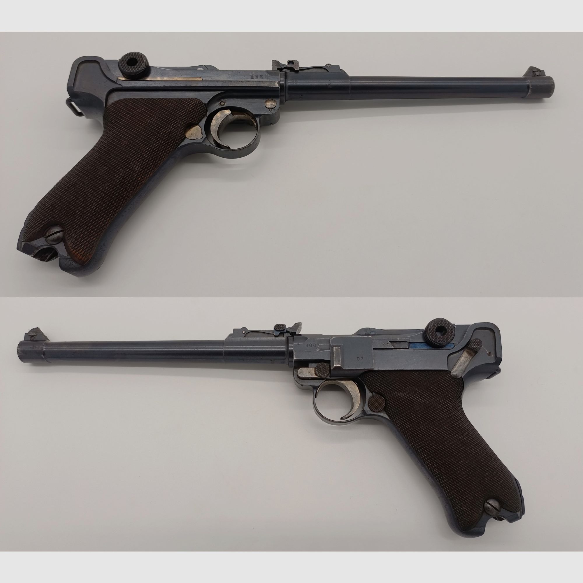 Pistole DWM P08 1915 Artillerie, Ari, Kal. 9mmLuger, *inkl. Holster "MARS" Berlin 1915*